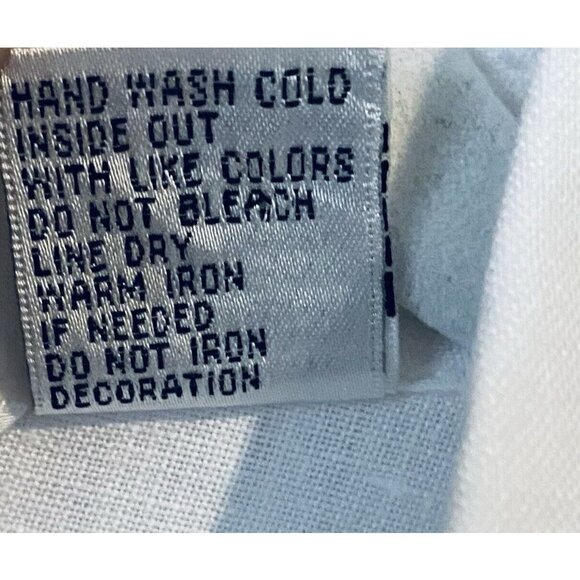 Richard Malcolm Top Womens XL Button Up 3/4 Sleeve Irish Linen Embroidered - Picture 5 of 6